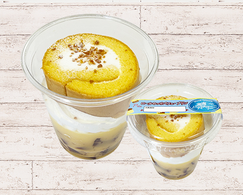 ロールのっけパフェ・プリン味